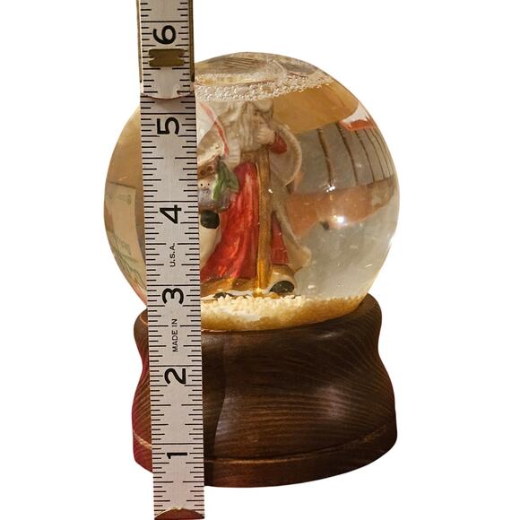 Vintage George Good Corp Santa Snowglobe Music Box Christmas 1986 (gg236) - Picture 6 of 7